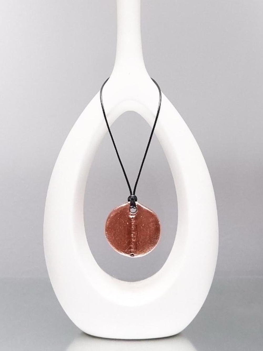 Handcrafted Copper Disc Pendant Necklace